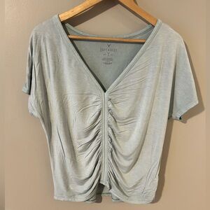 AE soft & sexy v-neck cinched top